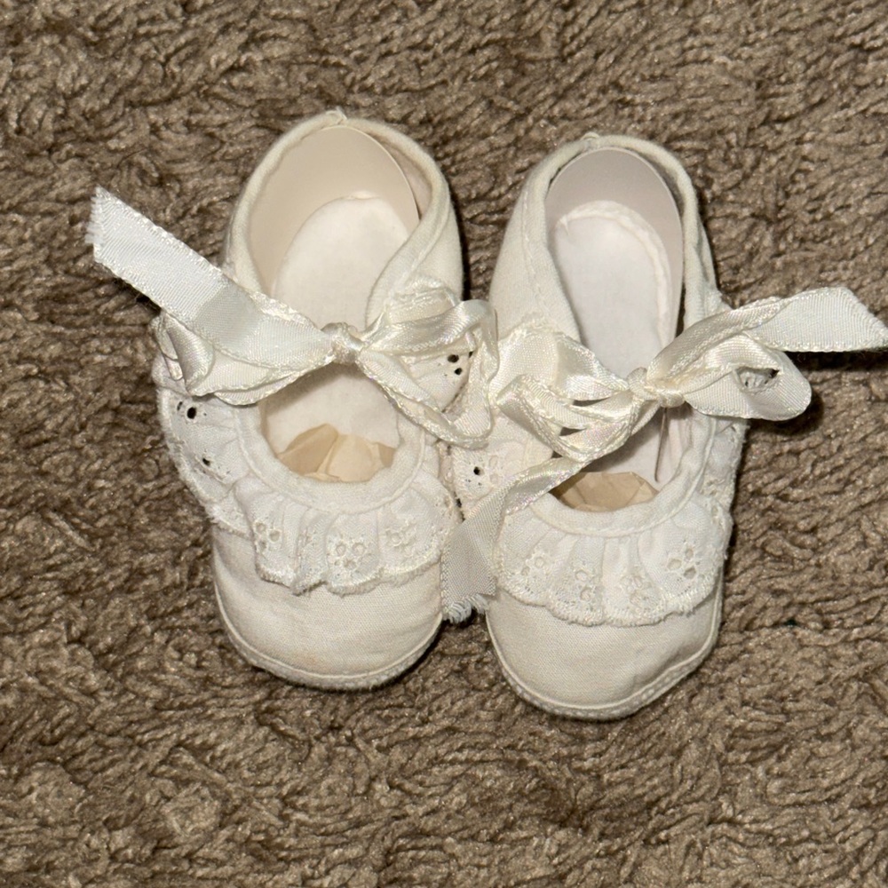 Baby Deer Cream Lace Baby Shoes